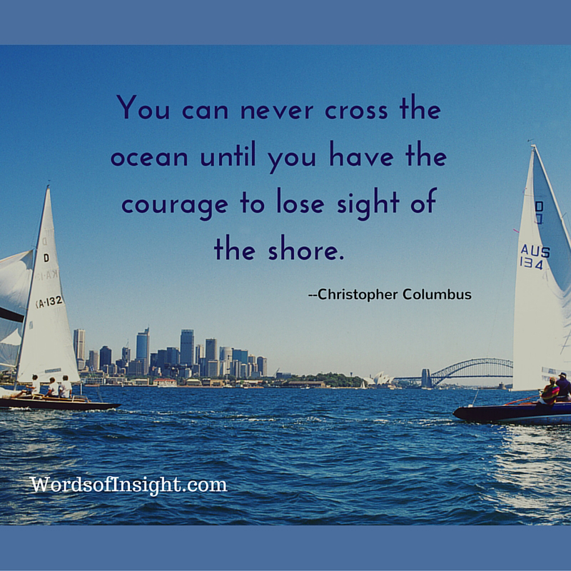 Christopher Columbus quote - Words of Insight